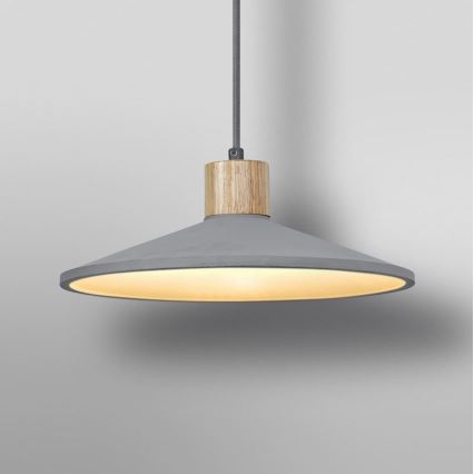 Ledvance - Κρεμαστό φωτιστικό οροφής DECOR CONCRETE 1xE27/15W/230V διάμετρος 32 cm τσιμέντο γκρι
