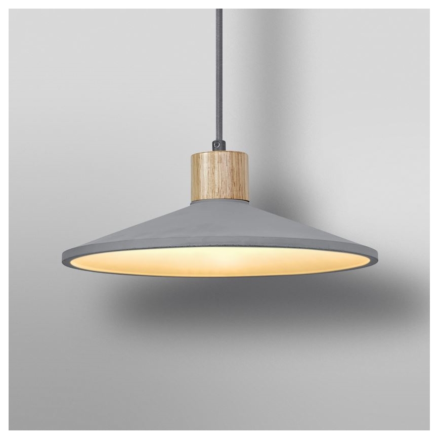 Ledvance - Κρεμαστό φωτιστικό οροφής DECOR CONCRETE 1xE27/15W/230V διάμετρος 32 cm τσιμέντο γκρι