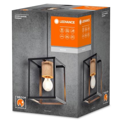 Ledvance -  Κρεμαστό φωτιστικό οροφής  DECOR NAIROBI 1xE27/15W/230V καουτσουκόδεντρο