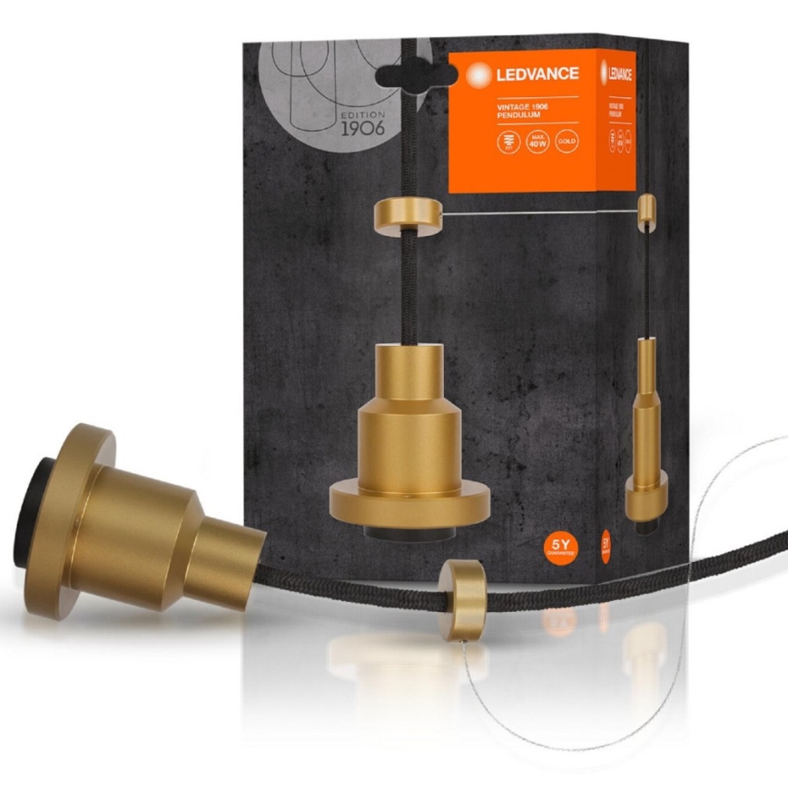 Ledvance - Κρεμαστό φωτιστικό οροφής PENDULUM 1xE27/60W/230V χρυσό