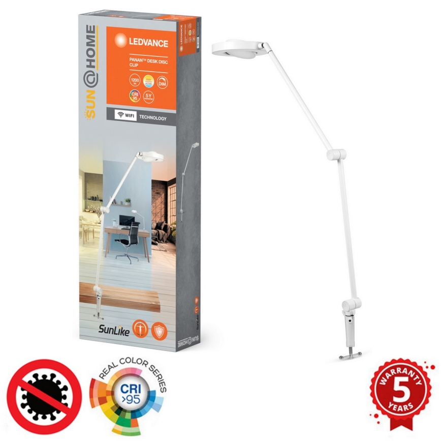 Ledvance - Λάμπα dimming LED με κλιπ SUN@HOME LED/15W/230V 2200-5000K CRI 95 Wi-Fi