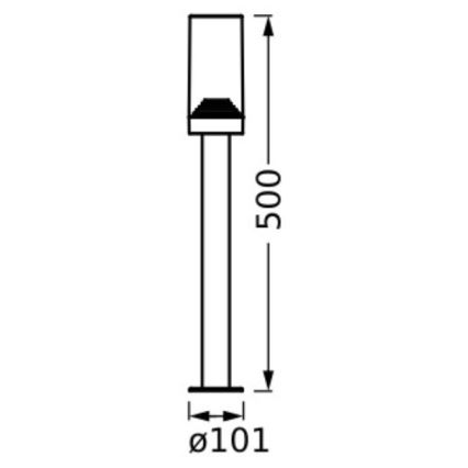 Ledvance - Λάμπα εξωτερικού χώρου AMBER 1xE27/20W/230V IP44