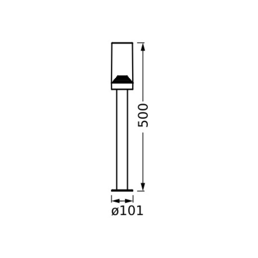 Ledvance - Λάμπα εξωτερικού χώρου AMBER 1xE27/20W/230V IP44