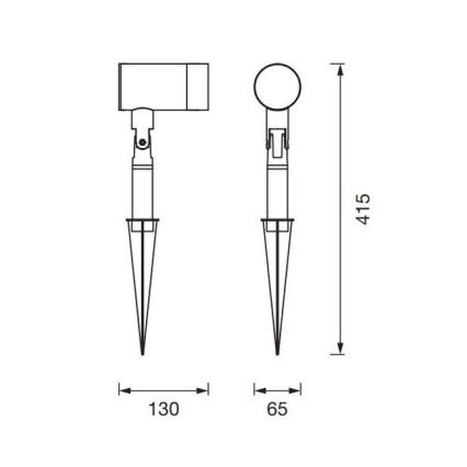 Ledvance - Λάμπα εξωτερικού χώρου ENDURA CLASSIC 1xGU10/35W/230V IP54