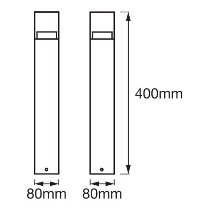 Ledvance - Λάμπα εξωτερικού χώρου LED CRYSTAL 1xLED/4,5W/230V IP44 40 cm