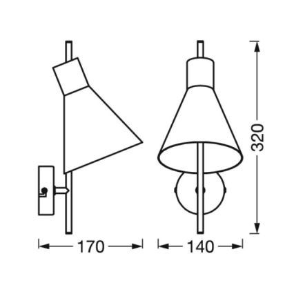 Ledvance - Λάμπα τοίχου LED DECOR TOKIO LED/5W/230V