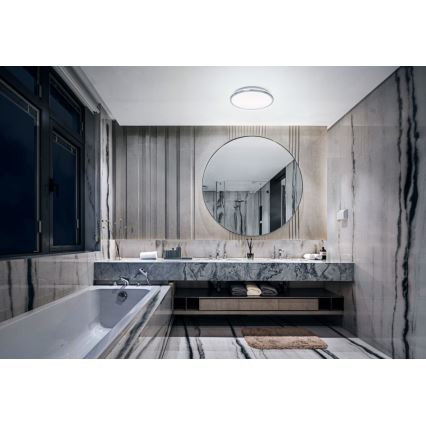 Ledvance - LED Οροφιαίο φωτιστικό μπάνιου DISC LED/18W/230V 3000/4000K IP44