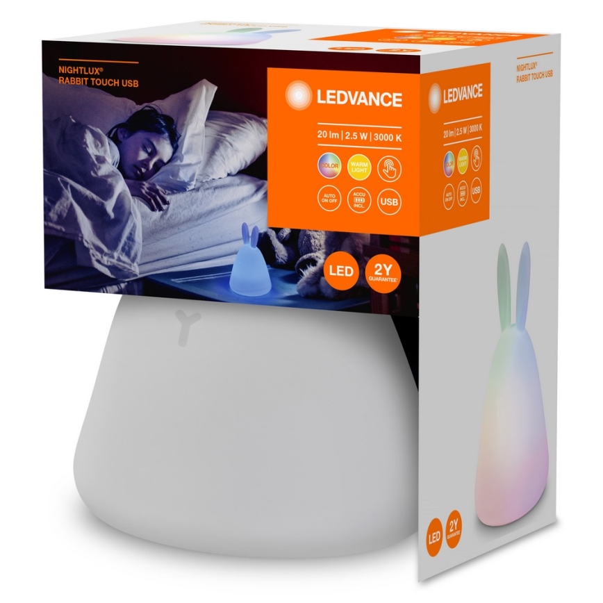 Ledvance - Παιδικό λαμπάκι νυχτός LED αφής TOUCH LED/2,5W/5V 1200 mAh