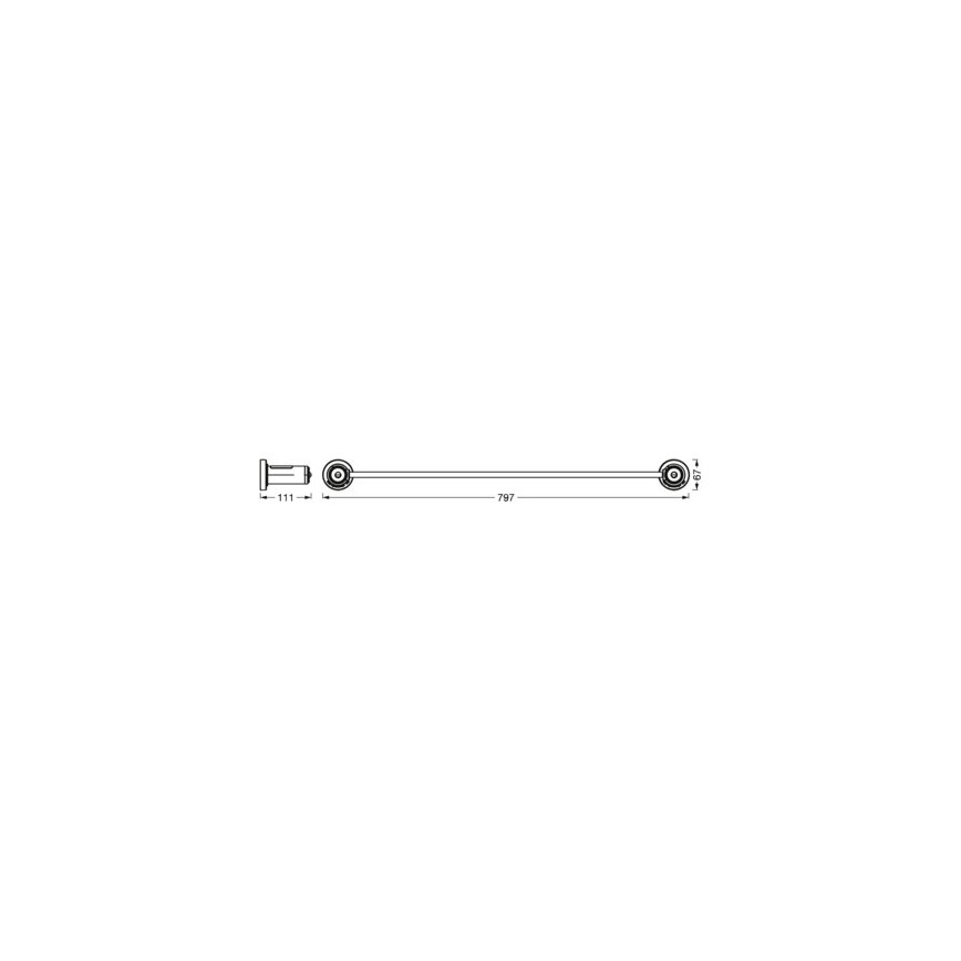 Ledvance - Πετσετοθήκη με οπίσθιο φωτισμό LED 6xAAA IP44