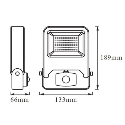 Ledvance - Προβολέας LED ENDURA με αισθητήρα LED/20W/230V IP44