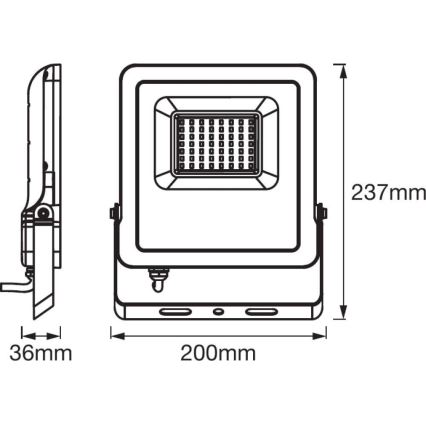 Ledvance - Προβολέας LED SMART+ FLOOD LED/50W/230V IP65 Wi-Fi