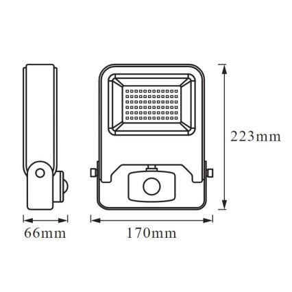 Ledvance - Προβολέας LED με αισθητήρα ENDURA LED/30W/230V IP44