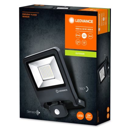 Ledvance - Προβολέας LED με αισθητήρα ENDURA LED/50W/230V IP44