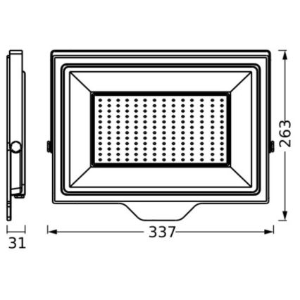 Ledvance - LED Εξωτερικού χώρου wall προβολέας FLOODLIGHT ESSENTIAL LED/150W/230V IP65