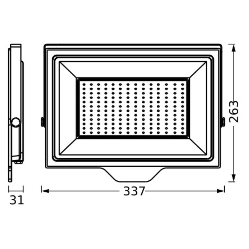 Ledvance - LED Εξωτερικού χώρου wall προβολέας FLOODLIGHT ESSENTIAL LED/150W/230V IP65