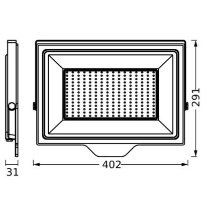 Ledvance - LED Εξωτερικού χώρου wall προβολέας FLOODLIGHT ESSENTIAL LED/200W/230V IP65