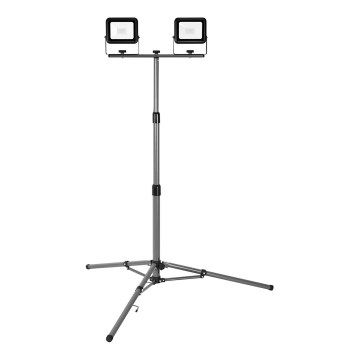 Ledvance - Προβολέας εξωτερικού χώρου LED με ένα holder WORKLIGHT TRIPOD 2xLED/20W/230V 6500K IP65