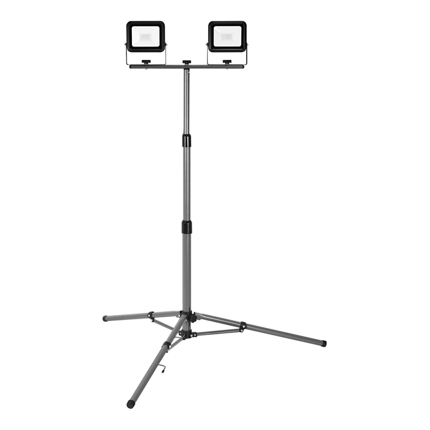 Ledvance - Προβολέας εξωτερικού χώρου LED με ένα holder WORKLIGHT TRIPOD 2xLED/20W/230V 6500K IP65