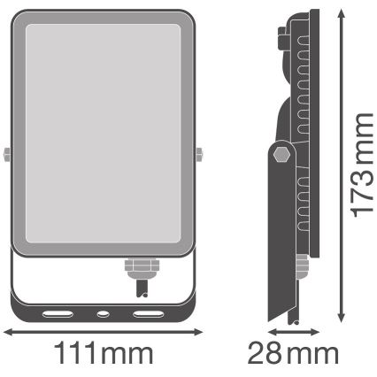 Ledvance - Προβολέας τοίχου LED εξωτερικού χώρου FLOODLIGHT LED/20W/230V 4000K IP65