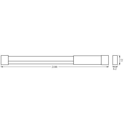 Ledvance - Ταινία LED RGBW Dimmable NEON FLEX 2,1m LED/4W/5V + τηλεχειριστήριο