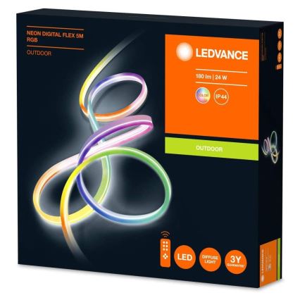 Ledvance - Ταινία εξωτερικού χώρου LED RGB Dimming  FLEX 5m LED/23W/230V IP44 + τηλεχειριστήριο