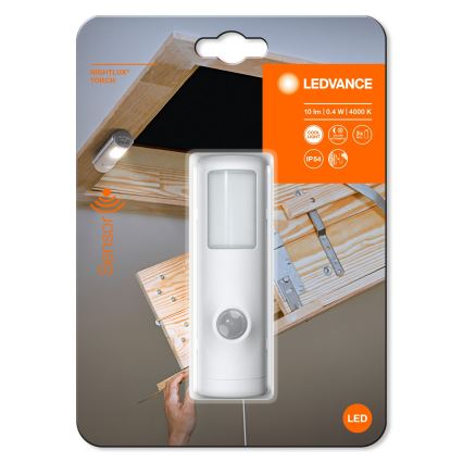 Ledvance - Φως νυκτός LED με αισθητήρα NIGHTLUX LED/0,35W/3xAAA IP54