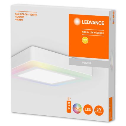 Ledvance - Φως οροφής dimmer LED RGB LED/38W/230V + RC