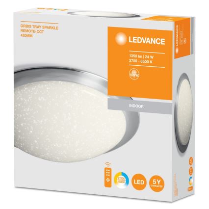 Ledvance - Φως οροφής dimmer LED SILARA LED/24W/230V + τηλεχειριστήριο