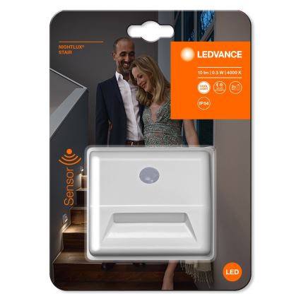 Ledvance - Φως σκάλας LED με αισθητήρα NIGHTLUX LED/0,25W/3xAAA IP54