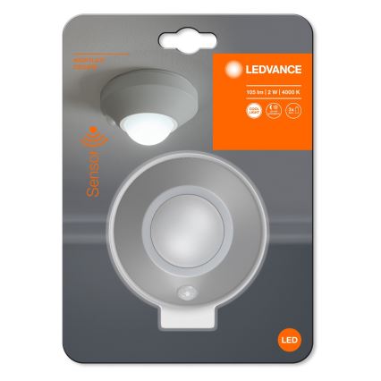 Ledvance - Φωτάκι νυκτός LED με αισθητήρα NIGHTLUX LED/1,7W/3xAAA 4000K