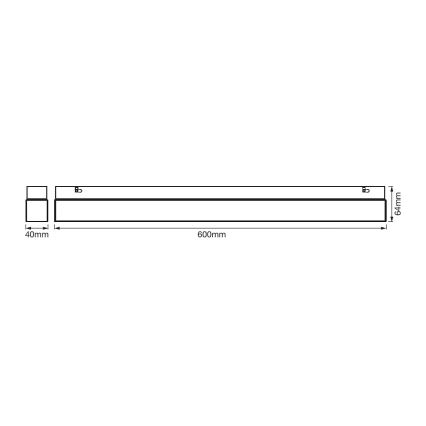 Ledvance - Φωτισμός καθρέφτη μπάνιου LED SQUARE LED/14W/230V  IP44 3000/4000K CRI 90 Ra