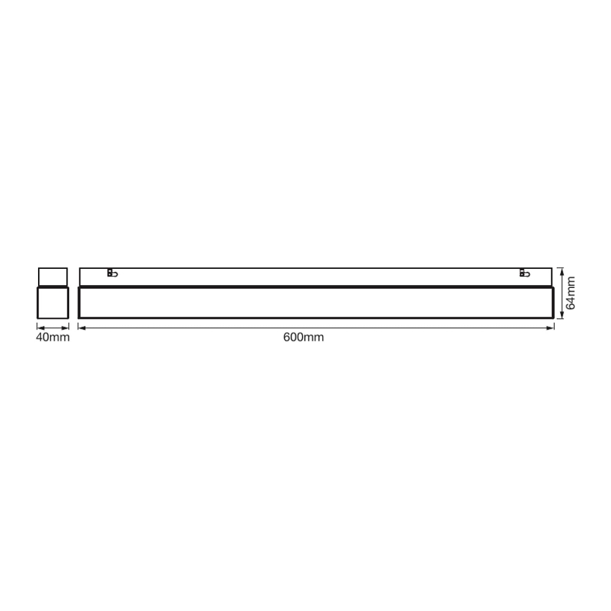 Ledvance - Φωτισμός καθρέφτη μπάνιου LED SQUARE LED/14W/230V  IP44 3000/4000K CRI 90 Ra