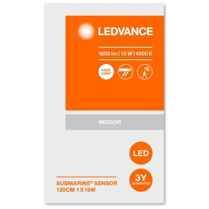 Ledvance - Φωτιστικό LED βαρέως τύπου με αισθητήρα SUBMARINE 1xG13/16W/230V IP65