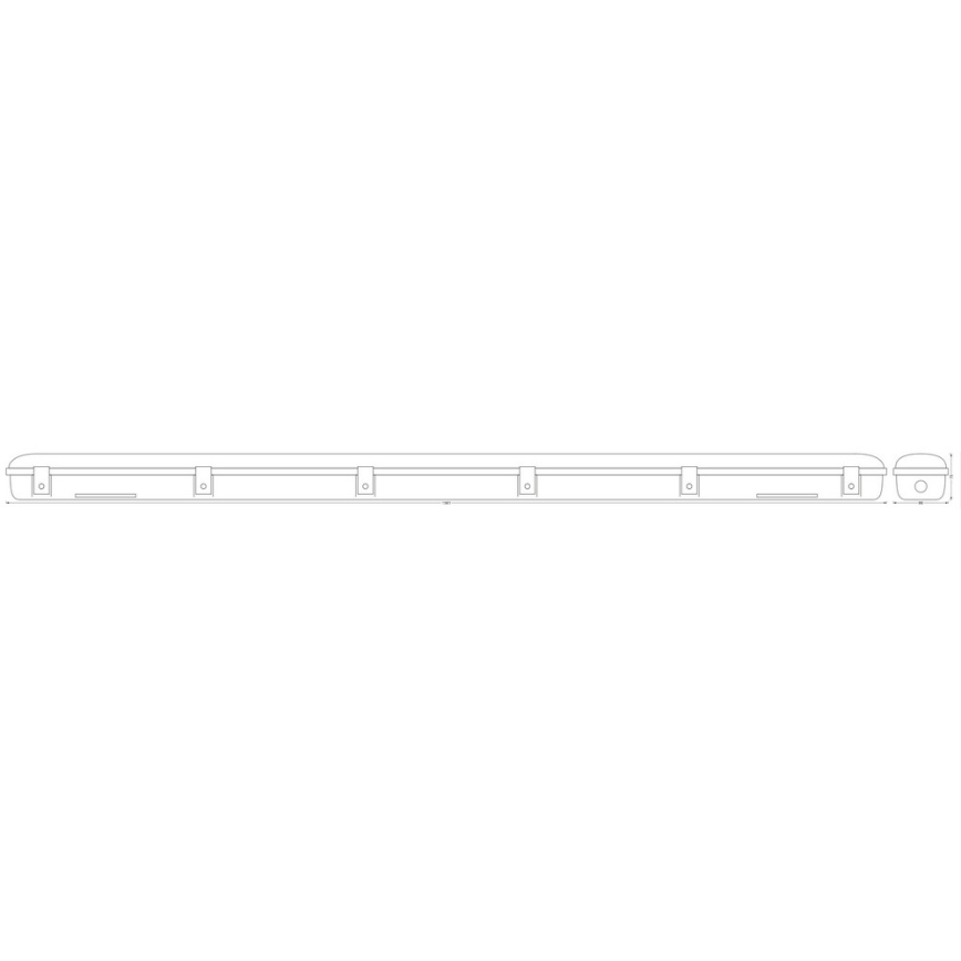 Ledvance - Φωτιστικό LED βαρέως τύπου με αισθητήρα SUBMARINE 1xG13/19W/230V IP65