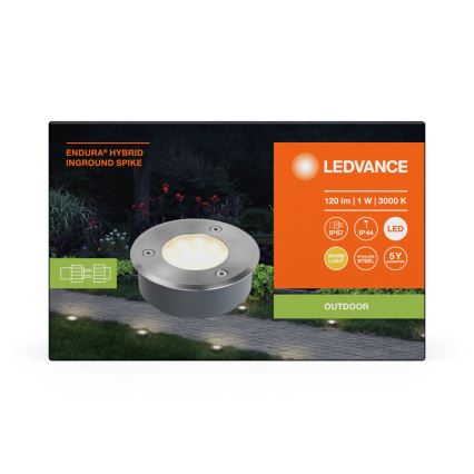 Ledvance - Φωτιστικό LED εξωτερικού χώρου ENDURA HYBRID SPIKE LED/1W/12V IP44