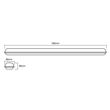 Ledvance - Φωτιστικό εργασίας LED SUBMARINE LED/18W/230V IP65