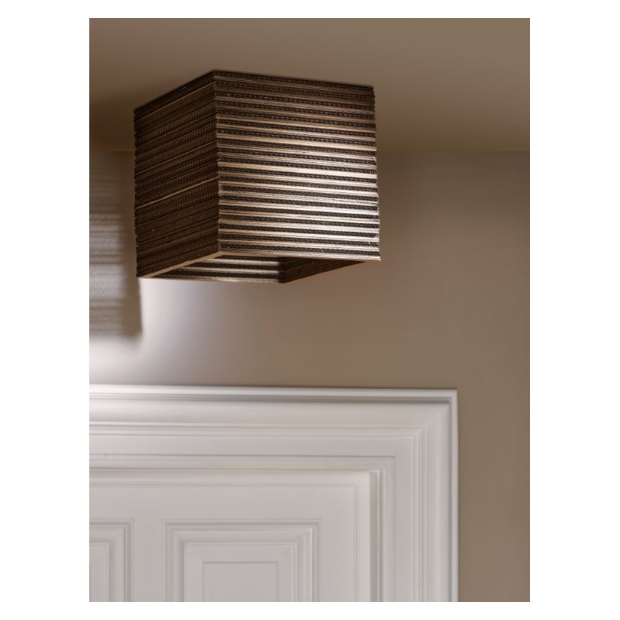 Ledvance - Φωτιστικό οροφής DECOR CARDBOARD 1xE27/15W/230V 25x25 cm