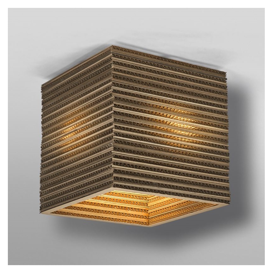 Ledvance - Φωτιστικό οροφής DECOR CARDBOARD 1xE27/15W/230V 25x25 cm