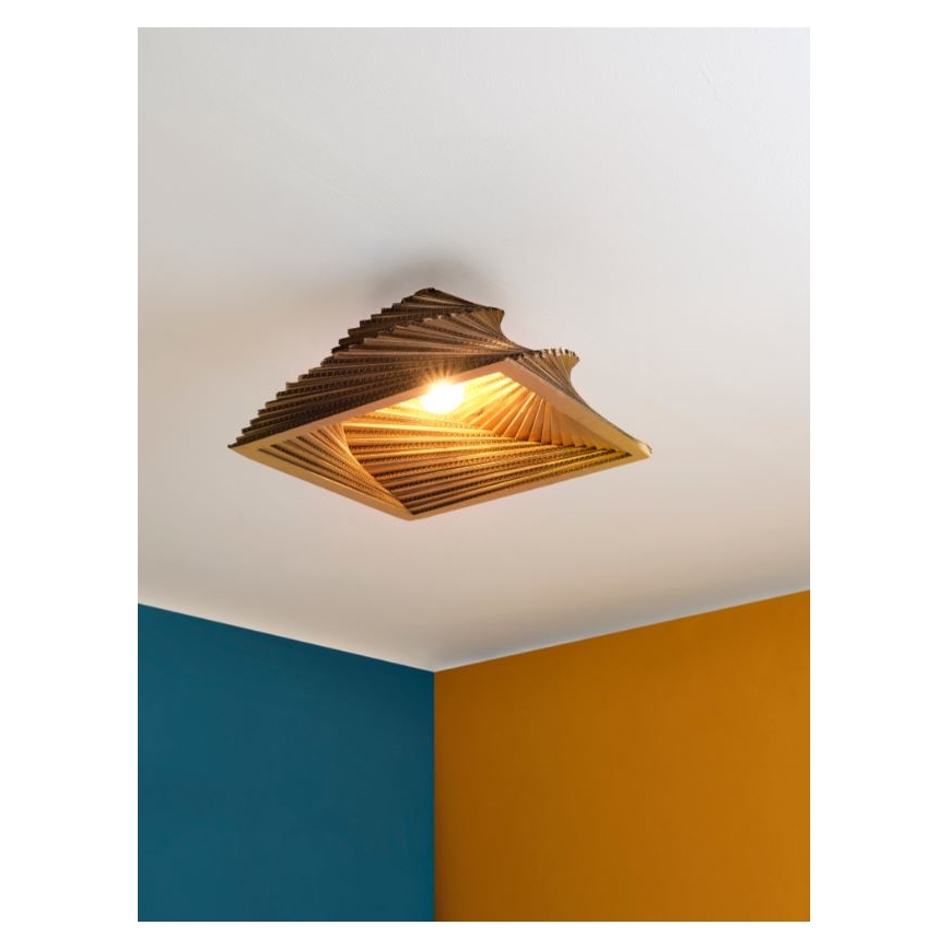 Ledvance - Φωτιστικό οροφής DECOR CARDBOARD 1xE27/15W/230V 40x40 cm