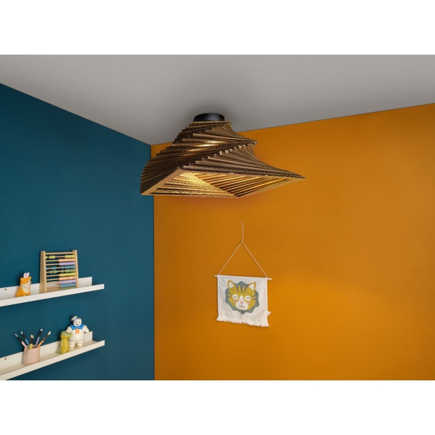 Ledvance - Φωτιστικό οροφής DECOR CARDBOARD 1xE27/15W/230V 40x40 cm