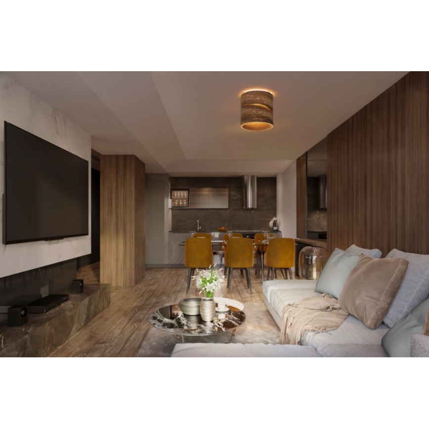 Ledvance - Φωτιστικό οροφής DECOR CARDBOARD 1xE27/15W/230V διάμετρος 25 cm
