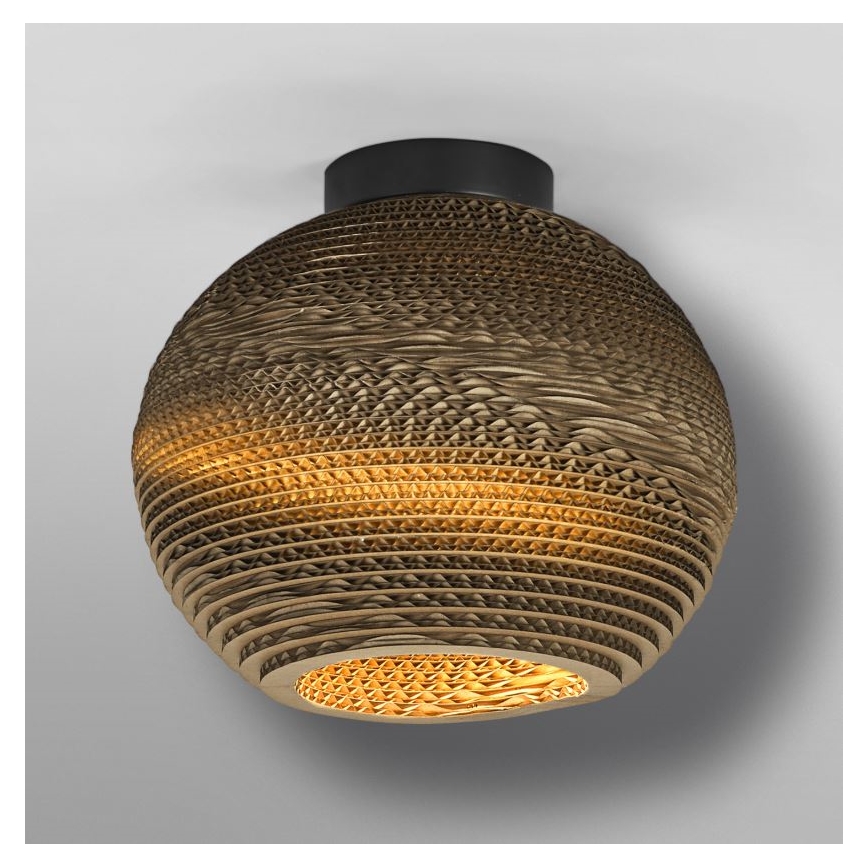 Ledvance - Φωτιστικό οροφής DECOR CARDBOARD 1xE27/15W/230V διάμετρος 26 cm