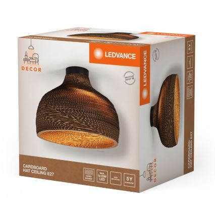 Ledvance - Φωτιστικό οροφής DECOR CARDBOARD 1xE27/15W/230V διάμετρος 36 cm