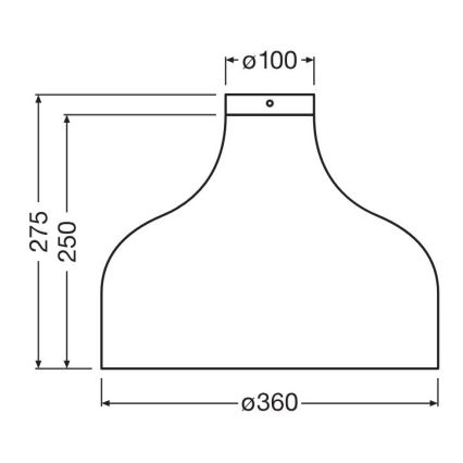 Ledvance - Φωτιστικό οροφής DECOR CARDBOARD 1xE27/15W/230V διάμετρος 36 cm