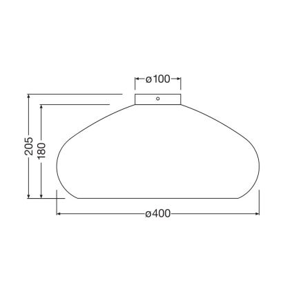 Ledvance - Φωτιστικό οροφής DECOR CARDBOARD 1xE27/15W/230V διάμετρος 40 cm