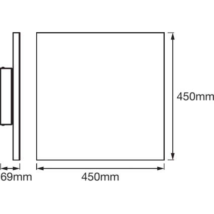 Ledvance - LED Φωτιστικό οροφήε dimmer SMART+ FRAMELESS LED/28W/230V 3000K-6500K Wi-Fi