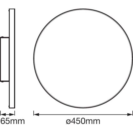 Ledvance - LED Φωτιστικό οροφής dimmer SMART+ FRAMELESS LED/28W/230V 3000K-6500K Wi-Fi