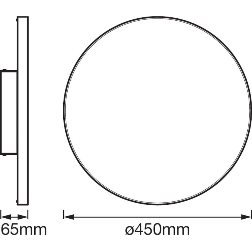 Ledvance - LED Φωτιστικό οροφής dimmer SMART+ FRAMELESS LED/28W/230V 3000K-6500K Wi-Fi