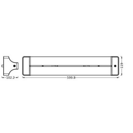 Ledvance - Φωτιστικό οροφής LED OFFICE LINE LED/24W/230V 60 cm