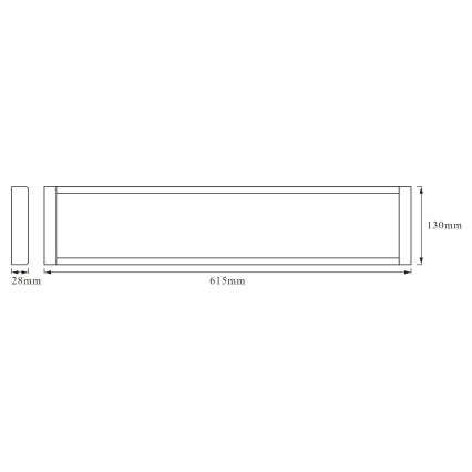 Ledvance - Φωτιστικό οροφής LED OFFICE LINE LED/25W/230V